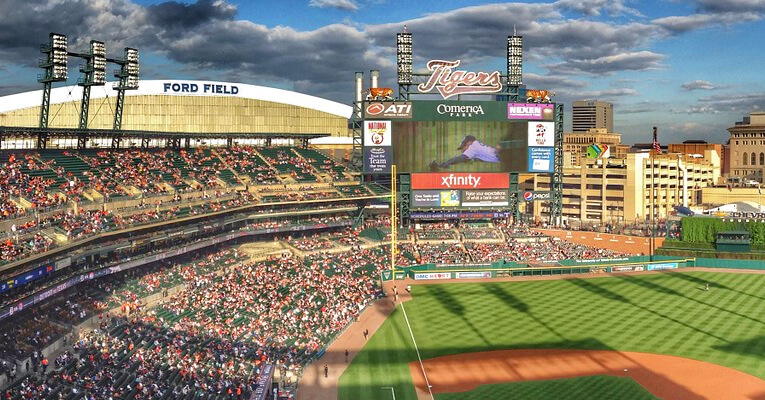 limo service for trip to Comerica Park and Ford Field Night