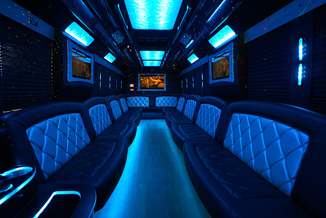 luxury party bus from our party bus rentals