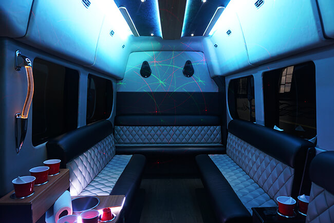 party van from our Detroit party bus rentals